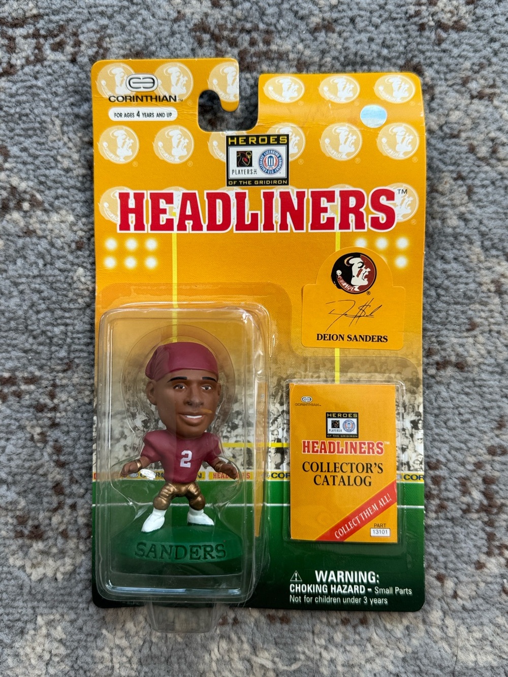 Corinthian Headliners NFL Florida State Seminoles Deion Sanders Vintage 1996